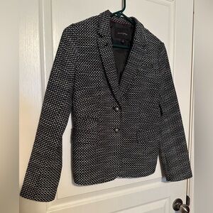 Banana Republic Black and White Sport Coat with Textured Pattern